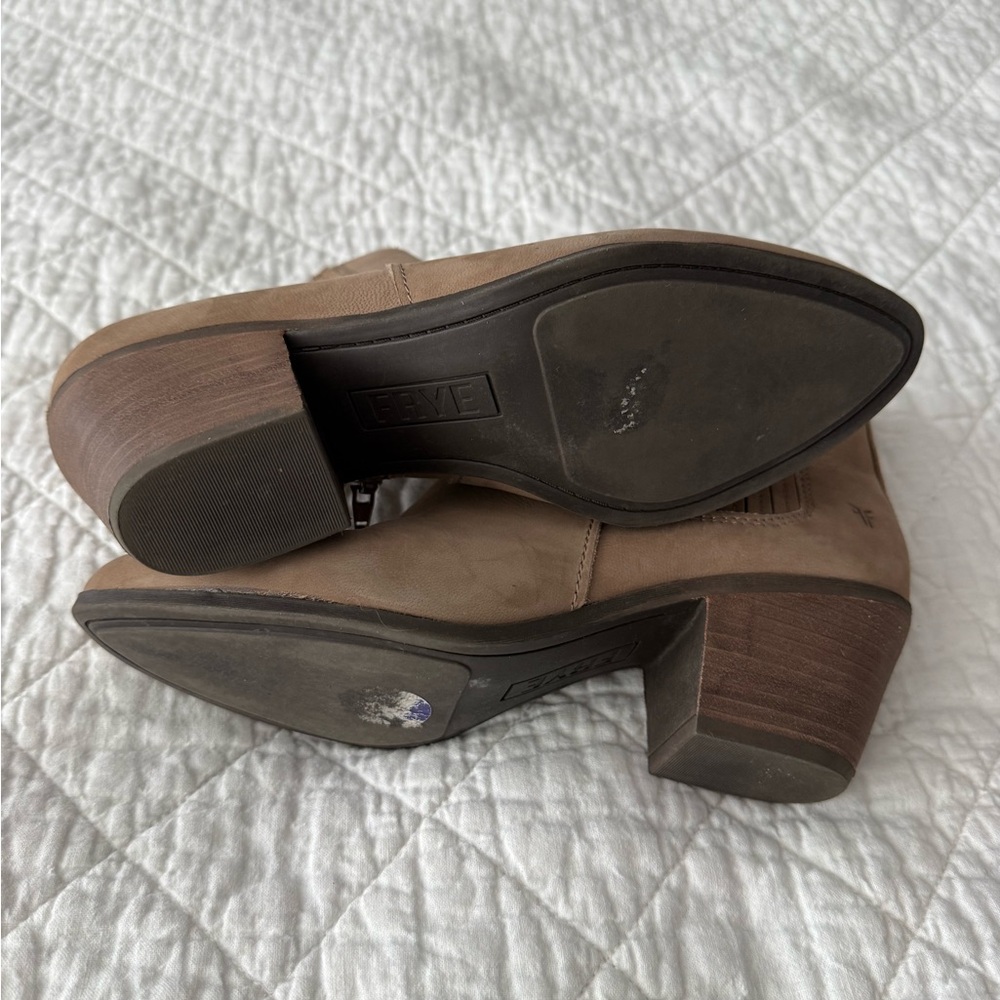 Frye Gray Ankle Booties - Picture 3 of 7